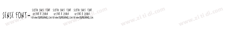 sense font字体转换